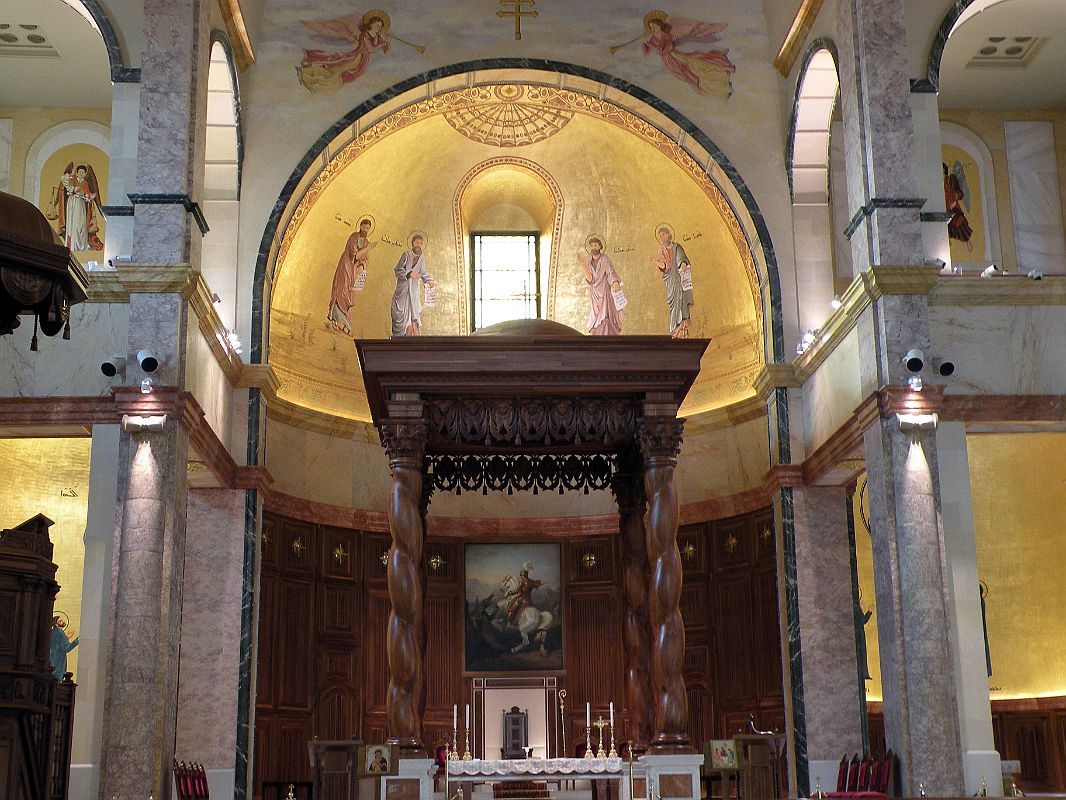 Beirut 17 Maronite Cathedral of St. George Altar Close Up 